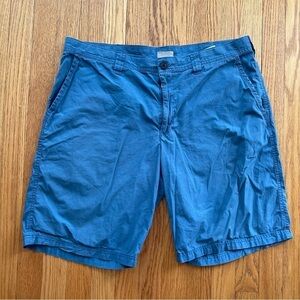 Columbia Mens Outdoor Shorts Blue Flat Front Size 38